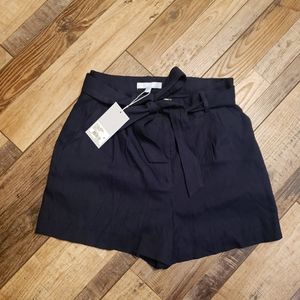 High waisted Navy short